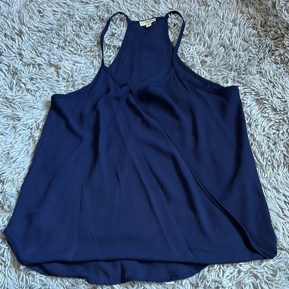 Lily White Deep Blue Women's Tank Top